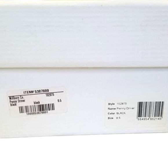 New In Box Men's Millburn Co. Penny Loafers Black Size 9.5 - Picture 10 of 10